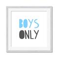 Picture of Boys Only Blue _GroupedProduct_Square_Mini_ _GroupedProduct_Square_Framed_Matted_