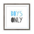 Picture of Boys Only Blue _GroupedProduct_Square_Mini_ _GroupedProduct_Square_Framed_Matted_