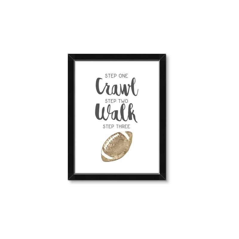 Picture of Crawl Walk Football _GroupedProduct_Rectangle_Portrait_Mini_ _GroupedProduct_Rectangle_Portrait_Framed_Matted_