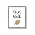 Picture of Crawl Walk Football _GroupedProduct_Rectangle_Portrait_Mini_ _GroupedProduct_Rectangle_Portrait_Framed_Matted_