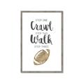 Picture of Crawl Walk Football _GroupedProduct_Rectangle_Portrait_Mini_ _GroupedProduct_Rectangle_Portrait_Framed_Matted_