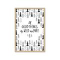 Picture of Good Things are Wild & Free _GroupedProduct_Rectangle_Portrait_Mini_ _GroupedProduct_Rectangle_Portrait_Framed_Matted_