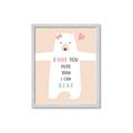 Picture of More than I can Bear Pink  _GroupedProduct_Rectangle_Portrait_Mini_ _GroupedProduct_Rectangle_Portrait_Framed_Matted_