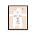 Picture of More than I can Bear Pink  _GroupedProduct_Rectangle_Portrait_Mini_ _GroupedProduct_Rectangle_Portrait_Framed_Matted_