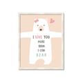 Picture of More than I can Bear Pink  _GroupedProduct_Rectangle_Portrait_Mini_ _GroupedProduct_Rectangle_Portrait_Framed_Matted_