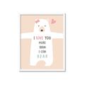 Picture of More than I can Bear Pink  _GroupedProduct_Rectangle_Portrait_Mini_ _GroupedProduct_Rectangle_Portrait_Framed_Matted_