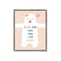 Picture of More than I can Bear Pink  _GroupedProduct_Rectangle_Portrait_Mini_ _GroupedProduct_Rectangle_Portrait_Framed_Matted_