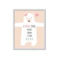 Picture of More than I can Bear Pink  _GroupedProduct_Rectangle_Portrait_Mini_ _GroupedProduct_Rectangle_Portrait_Framed_Matted_