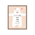 Picture of More than I can Bear Pink  _GroupedProduct_Rectangle_Portrait_Mini_ _GroupedProduct_Rectangle_Portrait_Framed_Matted_