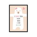 Picture of More than I can Bear Pink  _GroupedProduct_Rectangle_Portrait_Mini_ _GroupedProduct_Rectangle_Portrait_Framed_Matted_