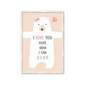 Picture of More than I can Bear Pink  _GroupedProduct_Rectangle_Portrait_Mini_ _GroupedProduct_Rectangle_Portrait_Framed_Matted_