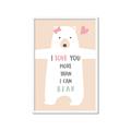 Picture of More than I can Bear Pink  _GroupedProduct_Rectangle_Portrait_Mini_ _GroupedProduct_Rectangle_Portrait_Framed_Matted_