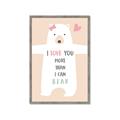 Picture of More than I can Bear Pink  _GroupedProduct_Rectangle_Portrait_Mini_ _GroupedProduct_Rectangle_Portrait_Framed_Matted_