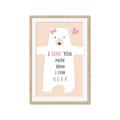 Picture of More than I can Bear Pink  _GroupedProduct_Rectangle_Portrait_Mini_ _GroupedProduct_Rectangle_Portrait_Framed_Matted_