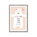 Picture of More than I can Bear Pink  _GroupedProduct_Rectangle_Portrait_Mini_ _GroupedProduct_Rectangle_Portrait_Framed_Matted_