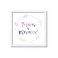 Picture of Forever a Mermaid I _GroupedProduct_Square_Mini_ _GroupedProduct_Square_Framed_Matted_