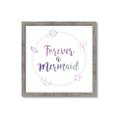 Picture of Forever a Mermaid I _GroupedProduct_Square_Mini_ _GroupedProduct_Square_Framed_Matted_