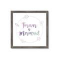 Picture of Forever a Mermaid I _GroupedProduct_Square_Mini_ _GroupedProduct_Square_Framed_Matted_