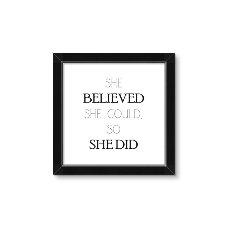 Picture of She Believed _GroupedProduct_Square_Mini_ _GroupedProduct_Square_Framed_Matted_