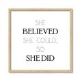 Picture of She Believed _GroupedProduct_Square_Mini_ _GroupedProduct_Square_Framed_Matted_