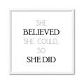 Picture of She Believed _GroupedProduct_Square_Mini_ _GroupedProduct_Square_Framed_Matted_