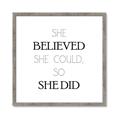 Picture of She Believed _GroupedProduct_Square_Mini_ _GroupedProduct_Square_Framed_Matted_