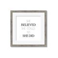 Picture of She Believed _GroupedProduct_Square_Mini_ _GroupedProduct_Square_Framed_Matted_