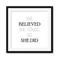 Picture of She Believed _GroupedProduct_Square_Mini_ _GroupedProduct_Square_Framed_Matted_
