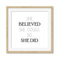 Picture of She Believed _GroupedProduct_Square_Mini_ _GroupedProduct_Square_Framed_Matted_