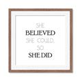 Picture of She Believed _GroupedProduct_Square_Mini_ _GroupedProduct_Square_Framed_Matted_
