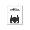 Picture of Superhero Listens II _GroupedProduct_Rectangle_Portrait_Mini_ _GroupedProduct_Rectangle_Portrait_Framed_Matted_