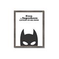 Picture of Superhero Listens II _GroupedProduct_Rectangle_Portrait_Mini_ _GroupedProduct_Rectangle_Portrait_Framed_Matted_