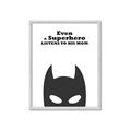 Picture of Superhero Listens II _GroupedProduct_Rectangle_Portrait_Mini_ _GroupedProduct_Rectangle_Portrait_Framed_Matted_