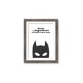 Picture of Superhero Listens II _GroupedProduct_Rectangle_Portrait_Mini_ _GroupedProduct_Rectangle_Portrait_Framed_Matted_