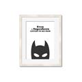 Picture of Superhero Listens II _GroupedProduct_Rectangle_Portrait_Mini_ _GroupedProduct_Rectangle_Portrait_Framed_Matted_