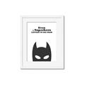 Picture of Superhero Listens II _GroupedProduct_Rectangle_Portrait_Mini_ _GroupedProduct_Rectangle_Portrait_Framed_Matted_
