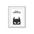 Picture of Superhero Listens II _GroupedProduct_Rectangle_Portrait_Mini_ _GroupedProduct_Rectangle_Portrait_Framed_Matted_