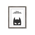 Picture of Superhero Listens II _GroupedProduct_Rectangle_Portrait_Mini_ _GroupedProduct_Rectangle_Portrait_Framed_Matted_