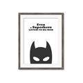 Picture of Superhero Listens II _GroupedProduct_Rectangle_Portrait_Mini_ _GroupedProduct_Rectangle_Portrait_Framed_Matted_