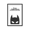 Picture of Superhero Listens II _GroupedProduct_Rectangle_Portrait_Mini_ _GroupedProduct_Rectangle_Portrait_Framed_Matted_