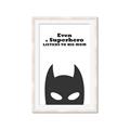 Picture of Superhero Listens II _GroupedProduct_Rectangle_Portrait_Mini_ _GroupedProduct_Rectangle_Portrait_Framed_Matted_