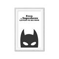 Picture of Superhero Listens II _GroupedProduct_Rectangle_Portrait_Mini_ _GroupedProduct_Rectangle_Portrait_Framed_Matted_