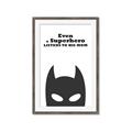 Picture of Superhero Listens II _GroupedProduct_Rectangle_Portrait_Mini_ _GroupedProduct_Rectangle_Portrait_Framed_Matted_