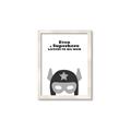 Picture of Superhero Listen I _GroupedProduct_Rectangle_Portrait_Mini_ _GroupedProduct_Rectangle_Portrait_Framed_Matted_