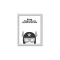 Picture of Superhero Listen I _GroupedProduct_Rectangle_Portrait_Mini_ _GroupedProduct_Rectangle_Portrait_Framed_Matted_