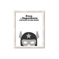 Picture of Superhero Listen I _GroupedProduct_Rectangle_Portrait_Mini_ _GroupedProduct_Rectangle_Portrait_Framed_Matted_