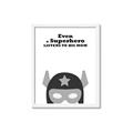 Picture of Superhero Listen I _GroupedProduct_Rectangle_Portrait_Mini_ _GroupedProduct_Rectangle_Portrait_Framed_Matted_