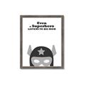 Picture of Superhero Listen I _GroupedProduct_Rectangle_Portrait_Mini_ _GroupedProduct_Rectangle_Portrait_Framed_Matted_