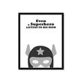 Picture of Superhero Listen I _GroupedProduct_Rectangle_Portrait_Mini_ _GroupedProduct_Rectangle_Portrait_Framed_Matted_