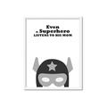 Picture of Superhero Listen I _GroupedProduct_Rectangle_Portrait_Mini_ _GroupedProduct_Rectangle_Portrait_Framed_Matted_